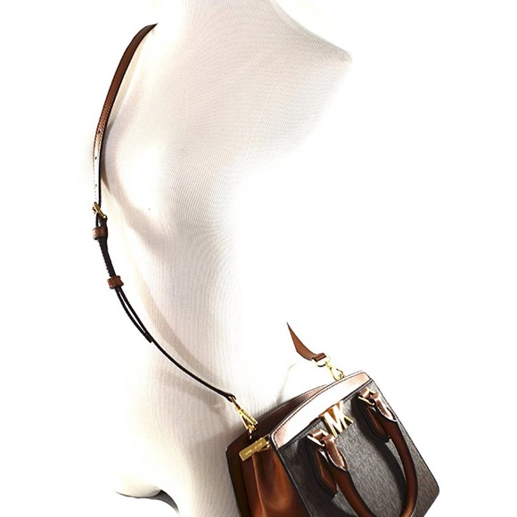 NWT MICHAEL KORS Mott Brown Messenger Bag - Picture 3 of 9